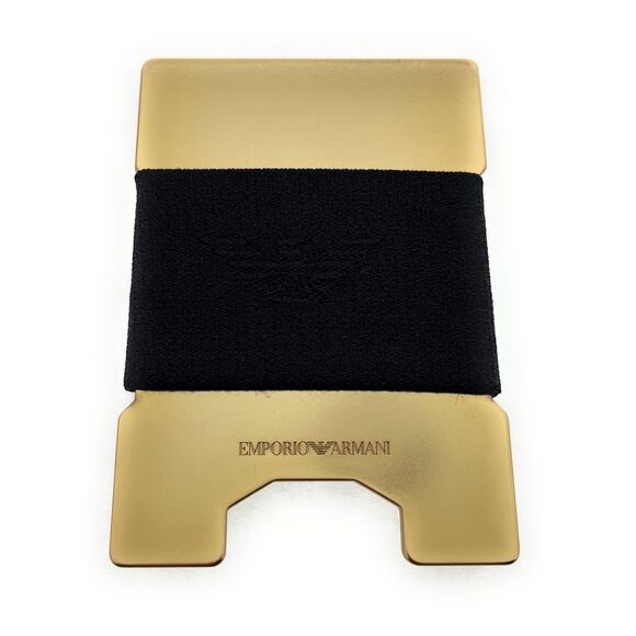 Emporio Armani Other - Emporio Armani Brushed Gold Money Card Holder